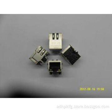 Side Entry IEEE 802.3 RJ45 Modular Jack with Internal Magne